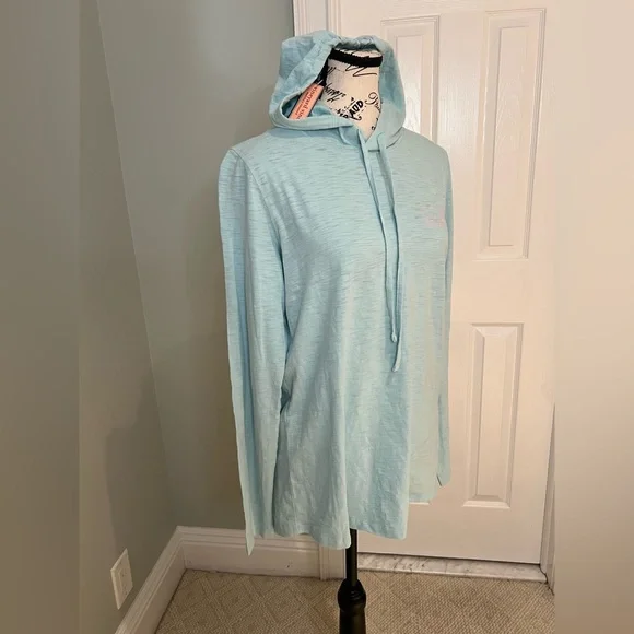 NWT Vineyard Vines Lightweight Aqua Haze Hoodie | Whale Logo | Size S - Picture 7 of 14